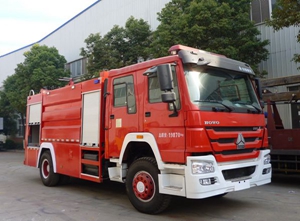 豪沃8噸水罐消防車圖片